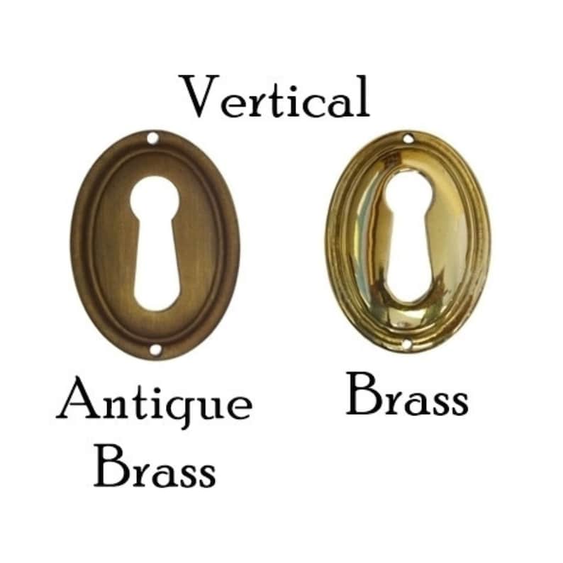 Keyhole Cover with Beveled Edge Furniture Hardware Restoration Supplies