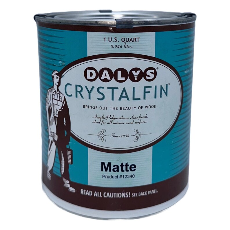 CrystalFin Acrylic Polyurethane Wood Stains & Finishes Daly's Matte Quart