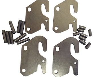 Bed Rail Fastener - Made of Steel - Set of Four - Dimensions Available