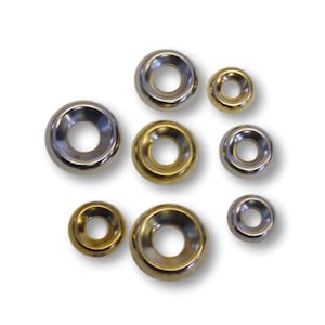 Finish Washer - Size and Metal Options - Sold Per Dozen - Brass or Nickel