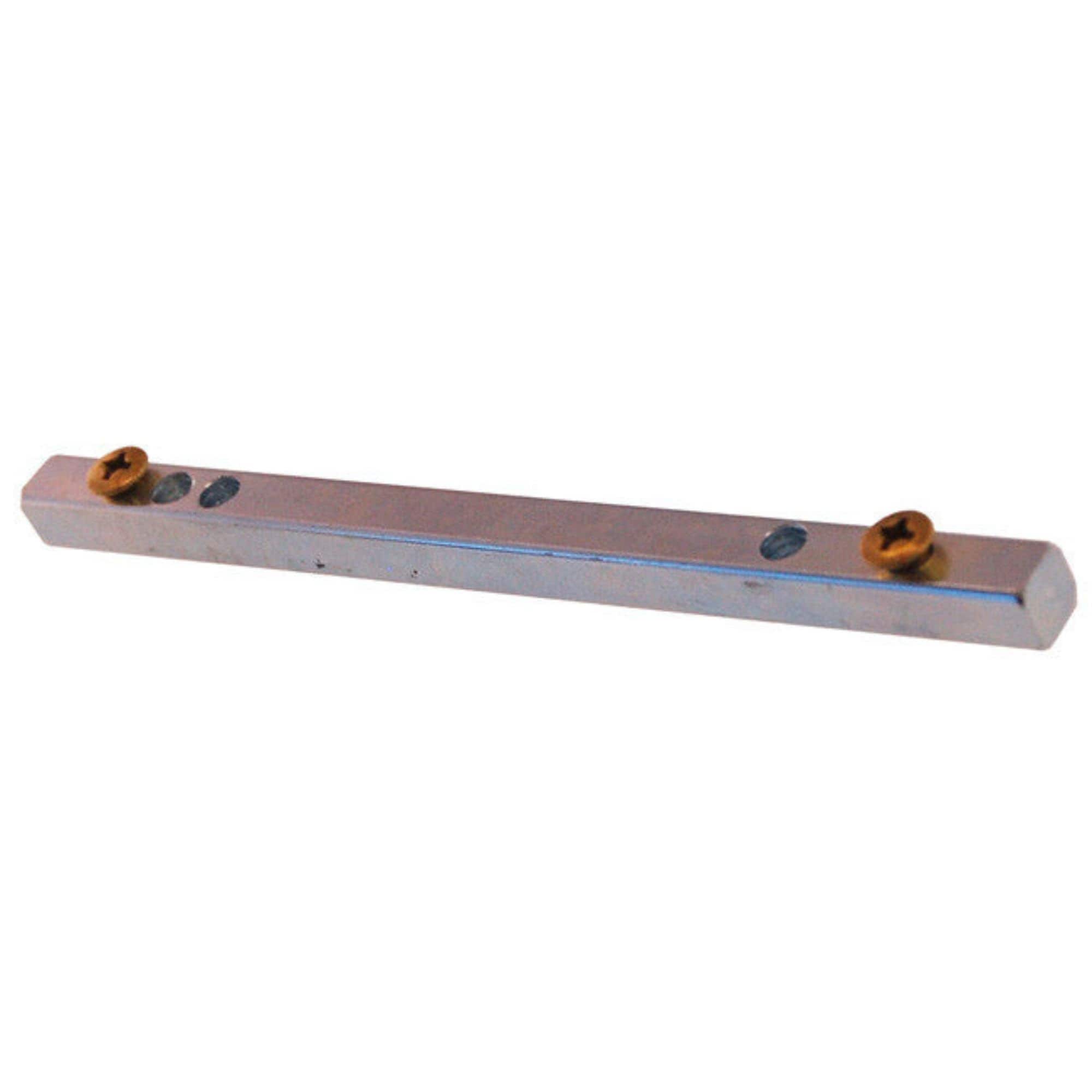 Spindle for Antique Door Knobs – Zinc-Plated Steel with Brass Set-Screws – 4 1/2" Length for Square Hole Doorknobs