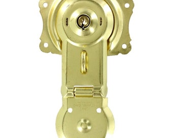 Vintage Brass Trunk Lock - Secure Your Treasures with Antique Elegance