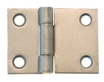 Vintage-Inspired Butt Hinge - Elegant Polished Steel, Authentic Early 20th-Century Kitchen Upgrade, Antique Lover's Gift