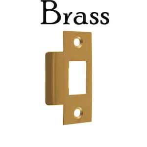 Brass, Nickel or Oil Rubbed Bronze T Jamb Strike Plate for Door Latches