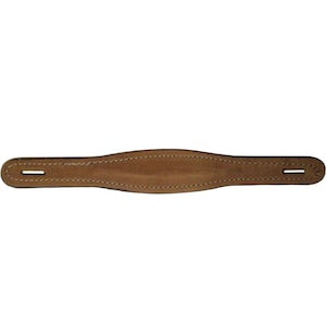Premium Shaped Leather Trunk Handle - Durable, Stylish & Easy to Install for Vintage Storage Solutions