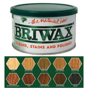 BriWax Cleans Stains Polishes Furniture Wax Paste Leather Faux Finishing Various Colors