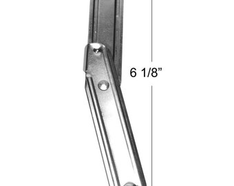Nickel Trunk Stay – Nickel Plated Steel, 4 3/4&quot; Closed x 6 1/8&quot; Open, 1&quot; Wide