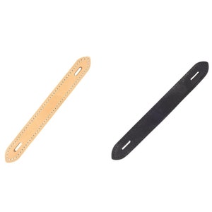 Large 11&quot; Leather Trunk Handle – Premium Quality in Natural & Black, Ideal for Trunk Restoration and Upgrades