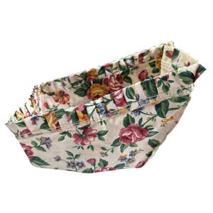 Longaberger Small Vegetable Basket Liner Garden Splendor Vintage 90s