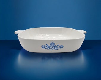 CORNING WARE コーンフラワーブルー キャセロール ガラス蓋付き