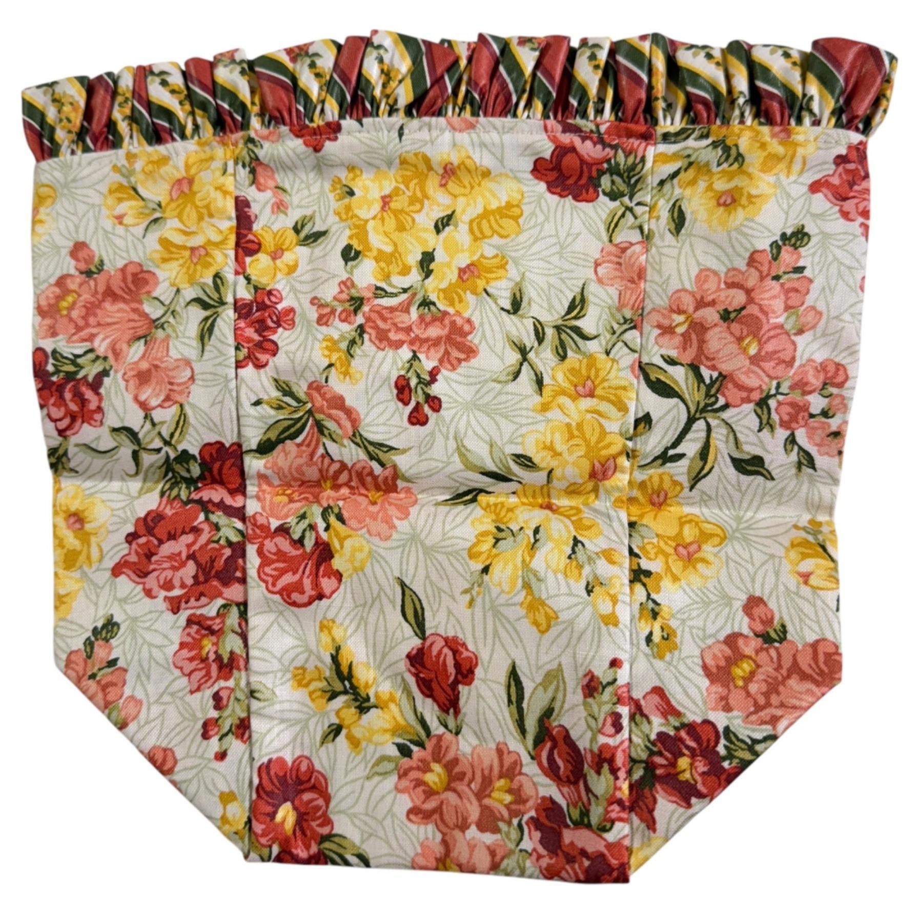 Longaberger 1998 Snapdragon Basket Liner Vintage May Series Stand