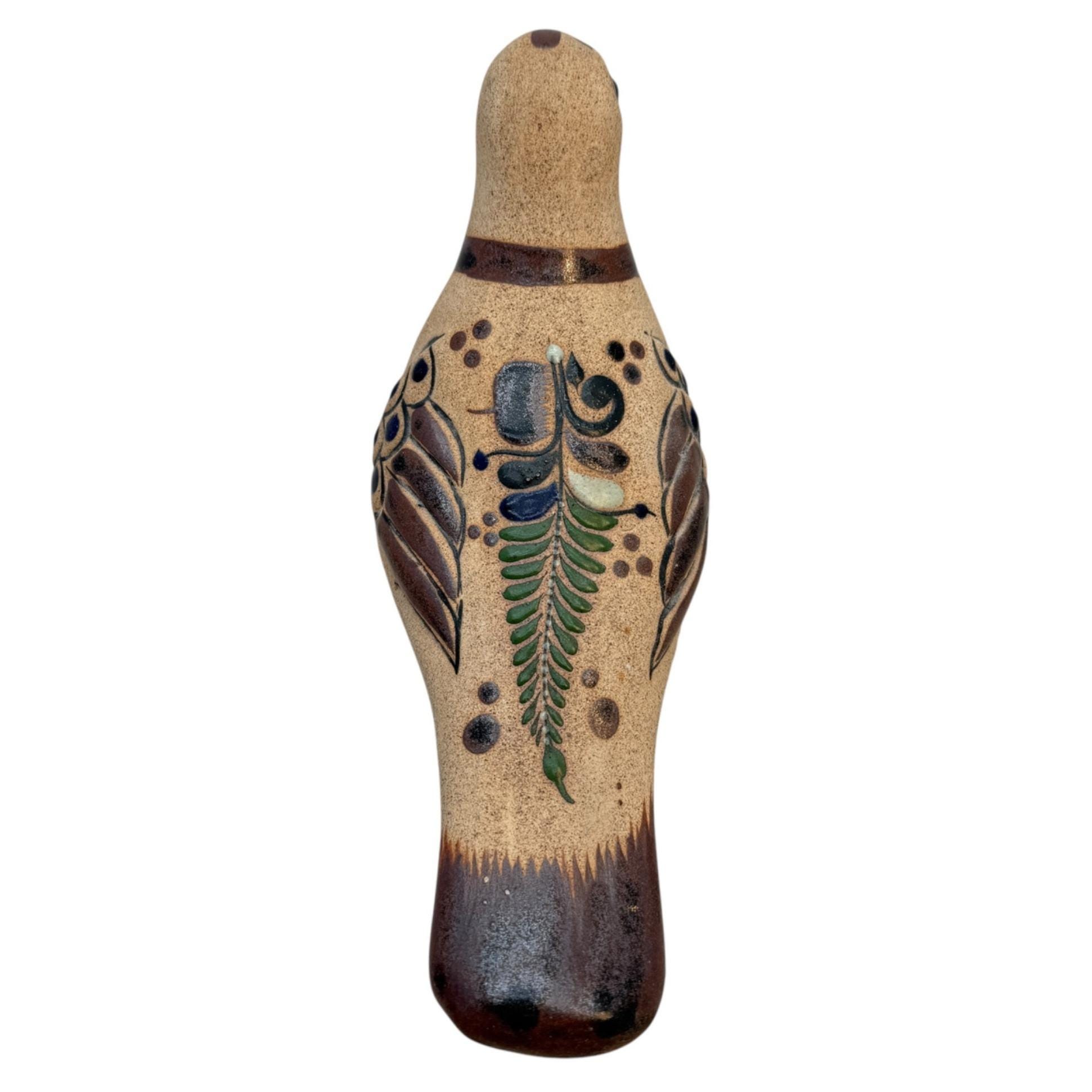 ヴィンテージ トナラ陶器 メキシコの鳩 フォークアート 鳥の置物 9