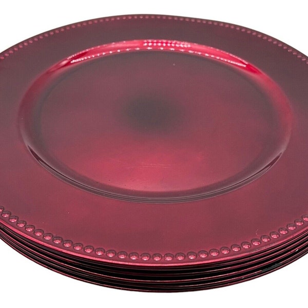Burgundy Charger Plates Etsy