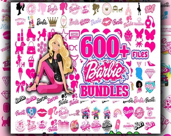 Lot svg Barbie | Logo rose| Lot svg Barb | filles svg, fichiers Svg pour cricut | Fille Svg | Clipart autocollant | Fichiers SVG| Clipart de fichiers Png.