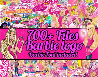 Lot svg Barbie | Logo rose| Lot svg Barb | filles svg, fichiers Svg pour cricut | Fille Svg | Clipart autocollant | Fichiers SVG| Clipart de fichiers Png.