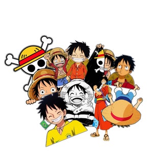 50/100Pcs One Piece Luffy Stickers Anime Sticker Sticker Scrapbooking  Stationery Waterproof Decals for Laptop Suitcase Kid's Toy