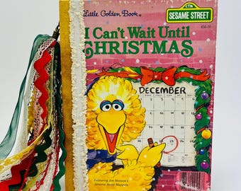 Golden Book * I Can't Wait Until Christmas * Handmade Foundation Junk Journal