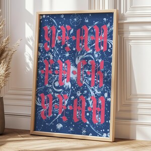 Yeah F*ck Yeah Print: Edgy Inspirational Wall Art (Digital Download)