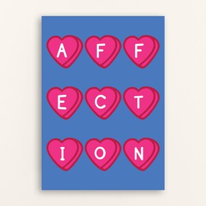Affection Art Poster, High definition Printable Art, Instant Digital Download, Home Decor, Wall Art, Room Decor, Home Improvement, Postcard