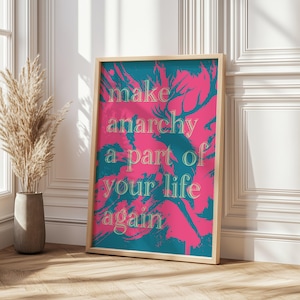 Anarchy Definition Art Print: Inspirational Self-Care Poster (Digital Download)