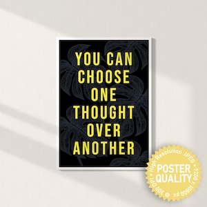 Inspirational Self Care Poster: Modern Affirmations Art Print (Digital Download)