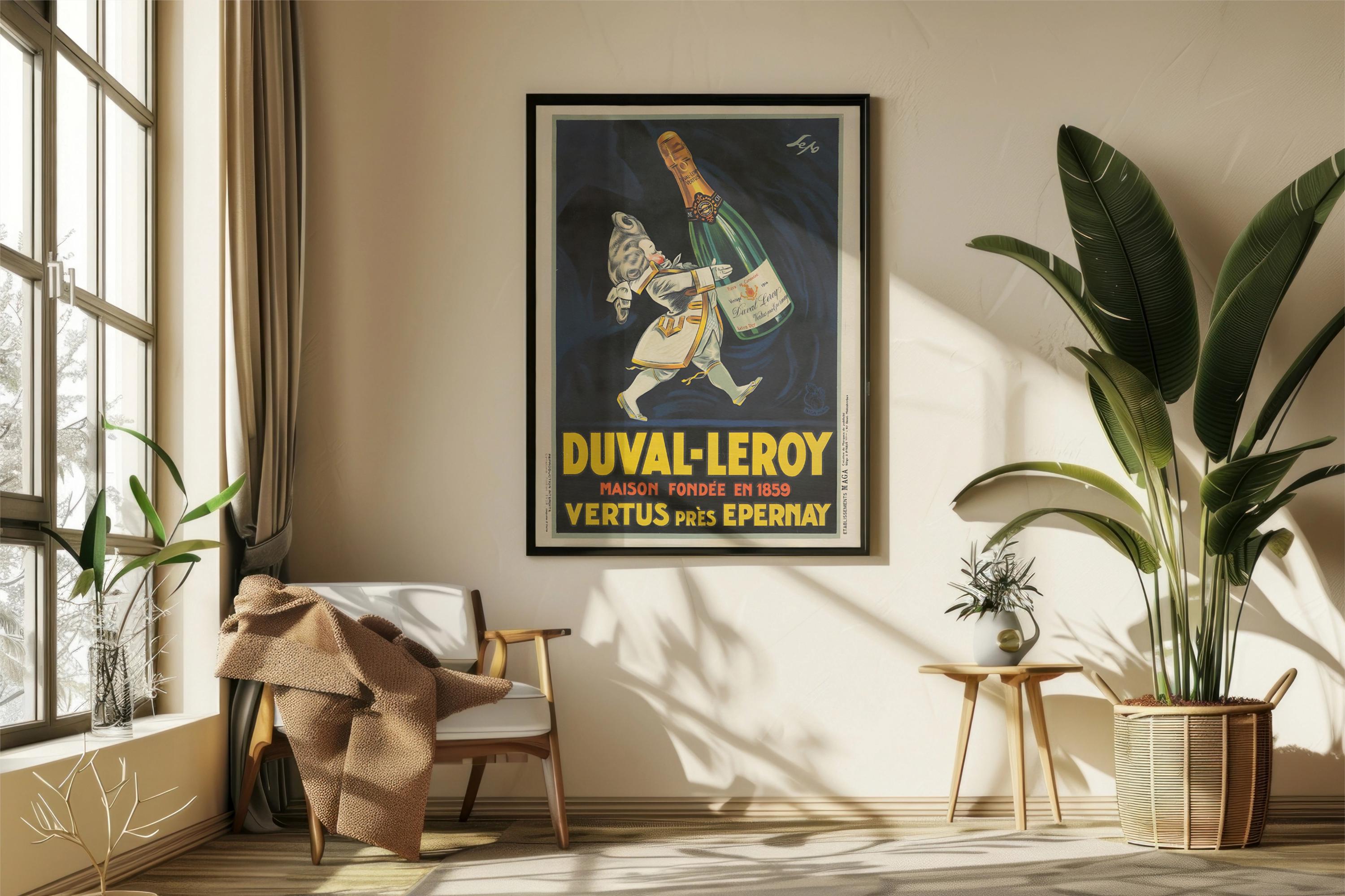 Vintage Duval-leroy Champagne Poster Digital Wall Art