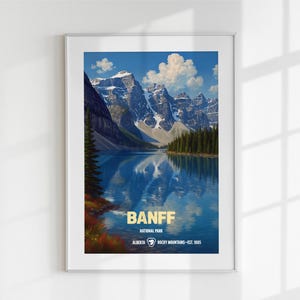 Banff National Park Print: Moraine Lake, Rocky Mountains Art