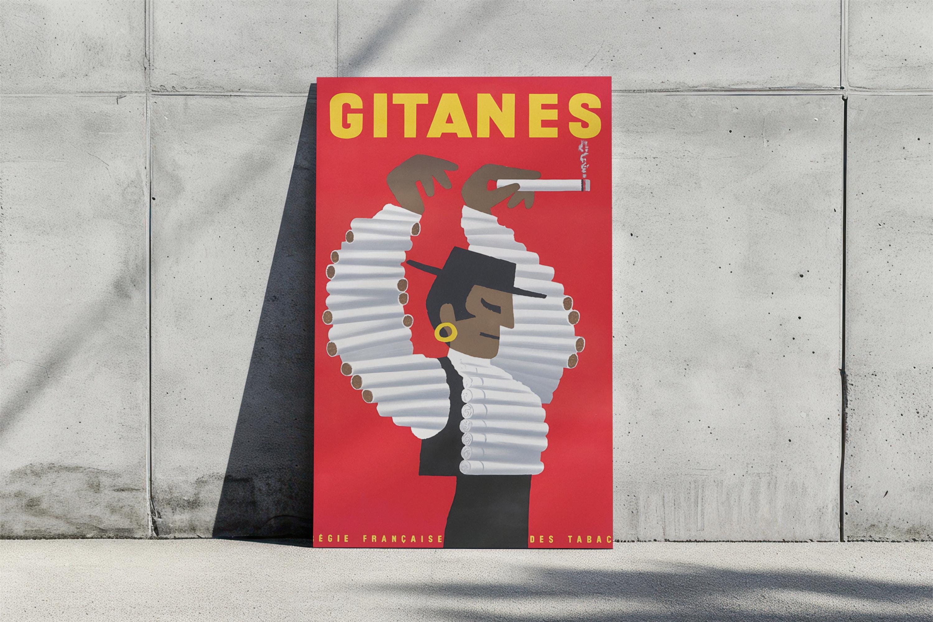 【ヴィンテージポスター】yoldjoglou　GITANES ジタン ヴィンテージポスター】yoldjoglou GITANES ジタン