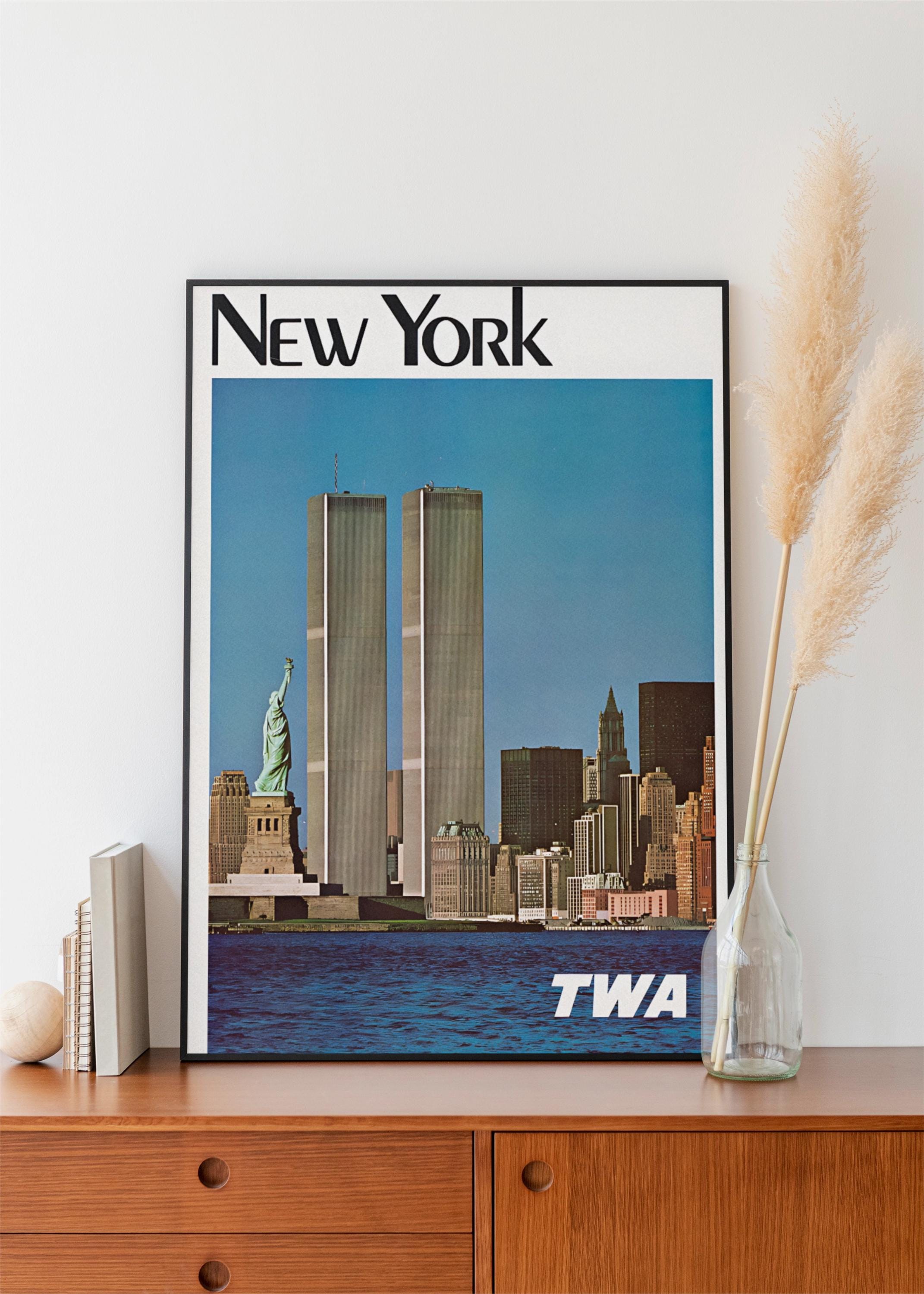 FLY TWA NEW YORK 壁掛けアート New York Times Square - Fly TWA – Vintagraph Art