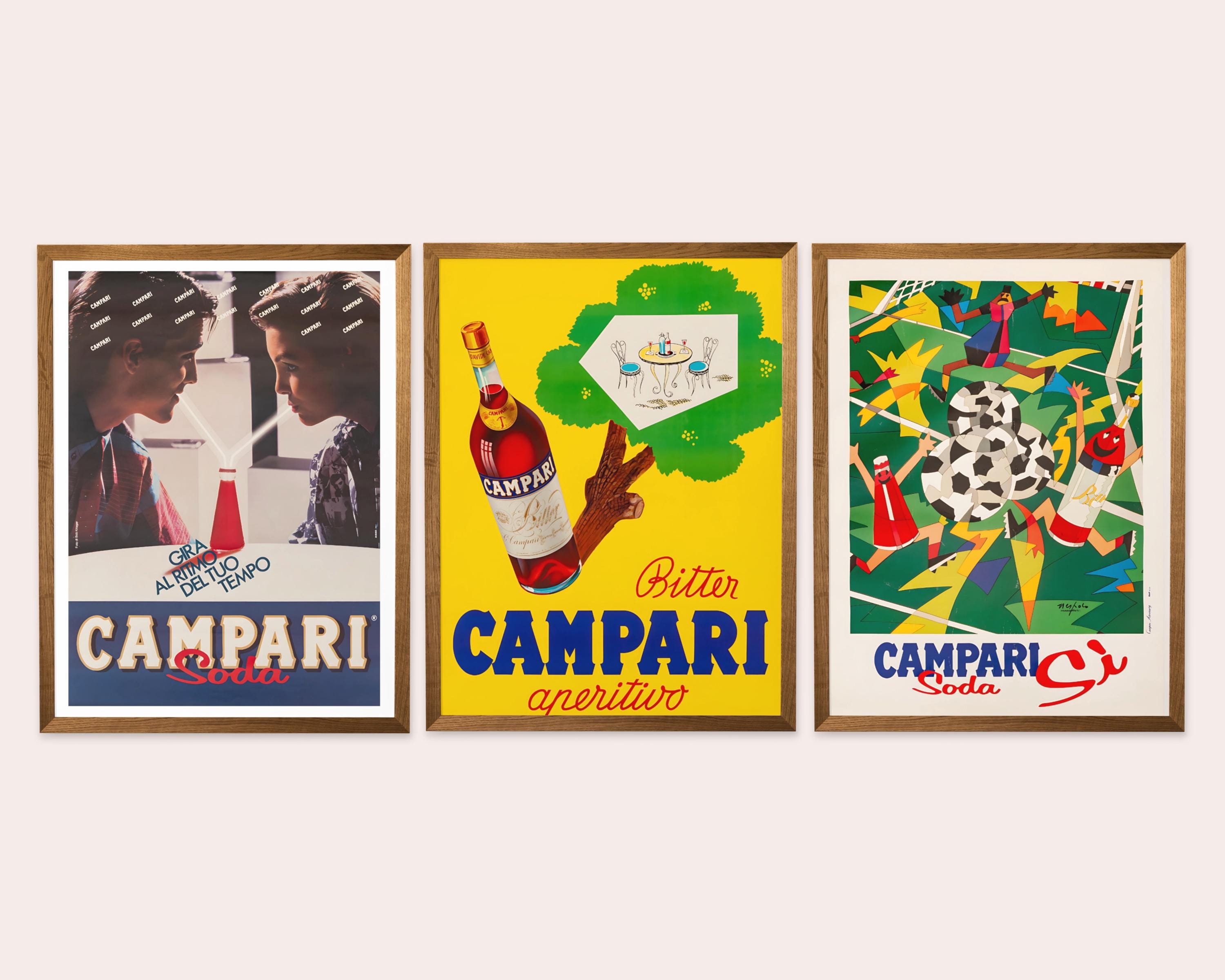 Poster In Metallo Vintage Campari Italia - Decorazione Parete Retrò 30x40 Cm Per Bar, Pub, Casa