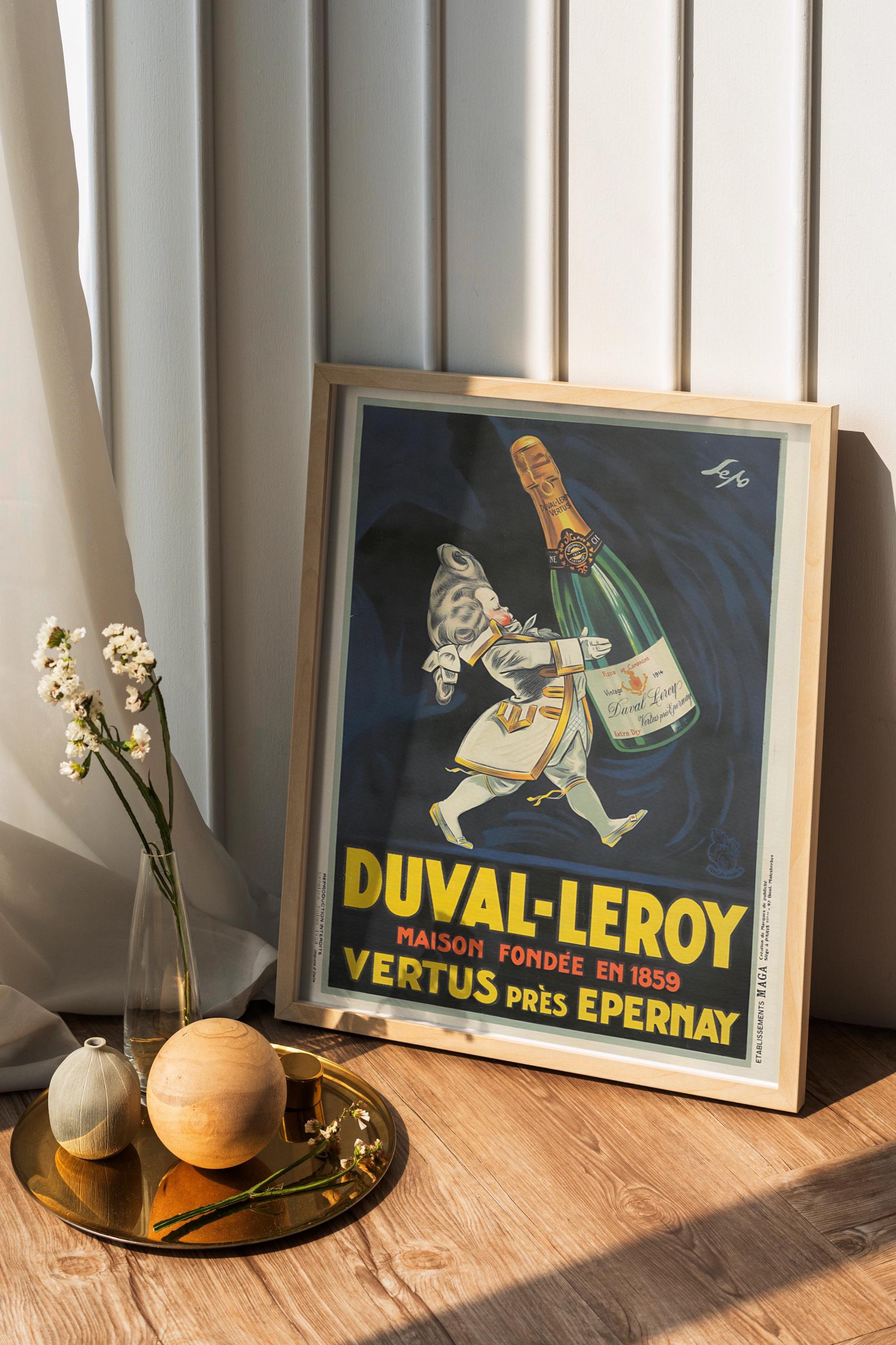 Vintage Duval-leroy Champagne Poster Digital Wall Art