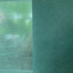 Kokomo Sea Blue Green Seedy Stained Glass Sheet Panel