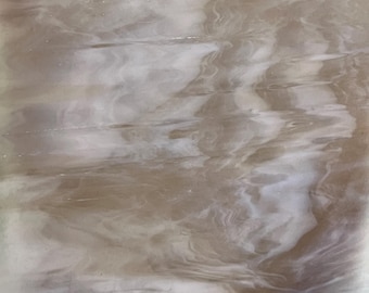Light Purple and White Spectrum Stained Glass Sheet Panel