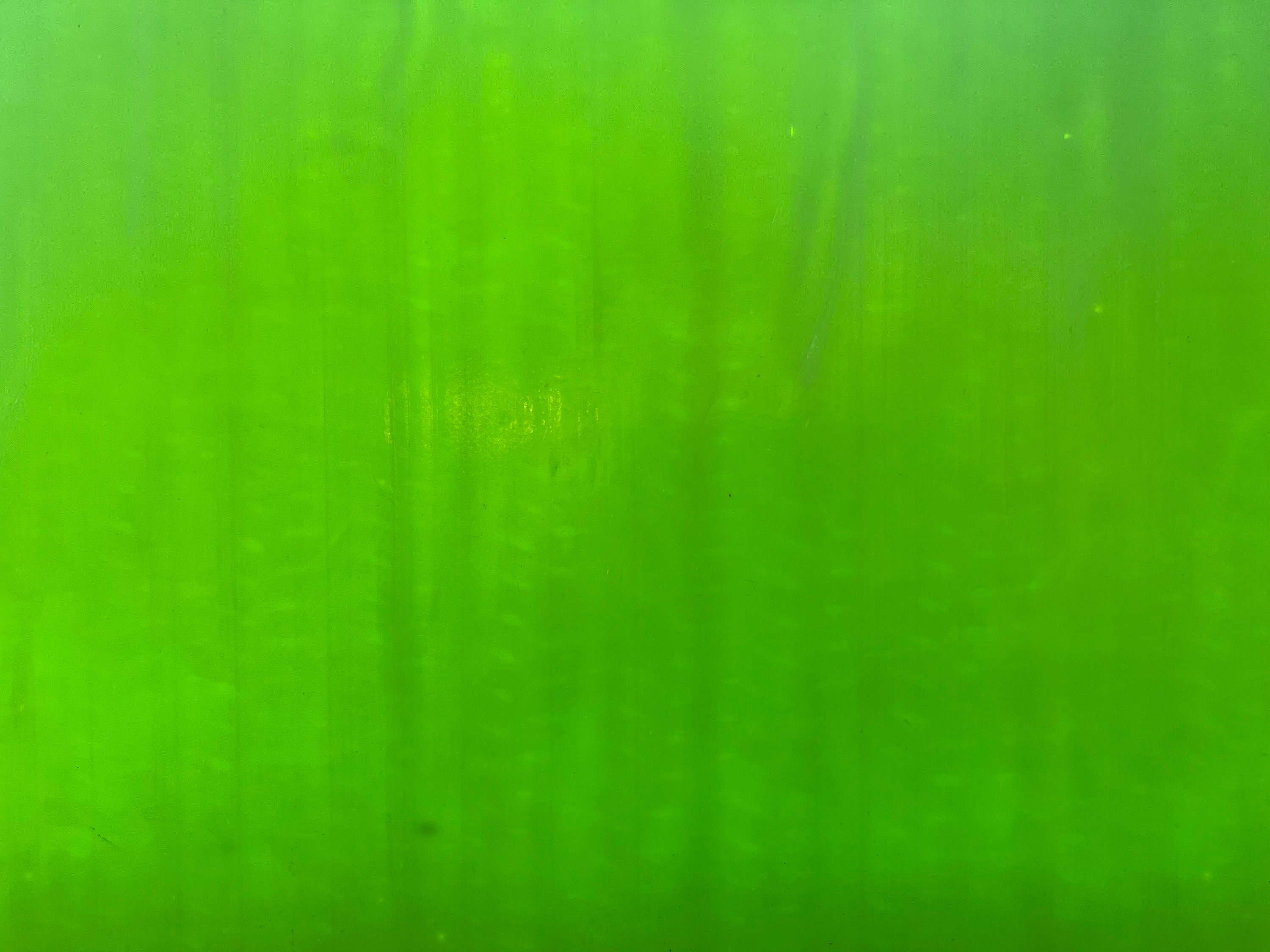 Vintage Lime Green Stained Glass Sheet Panel 90 COE With Slight