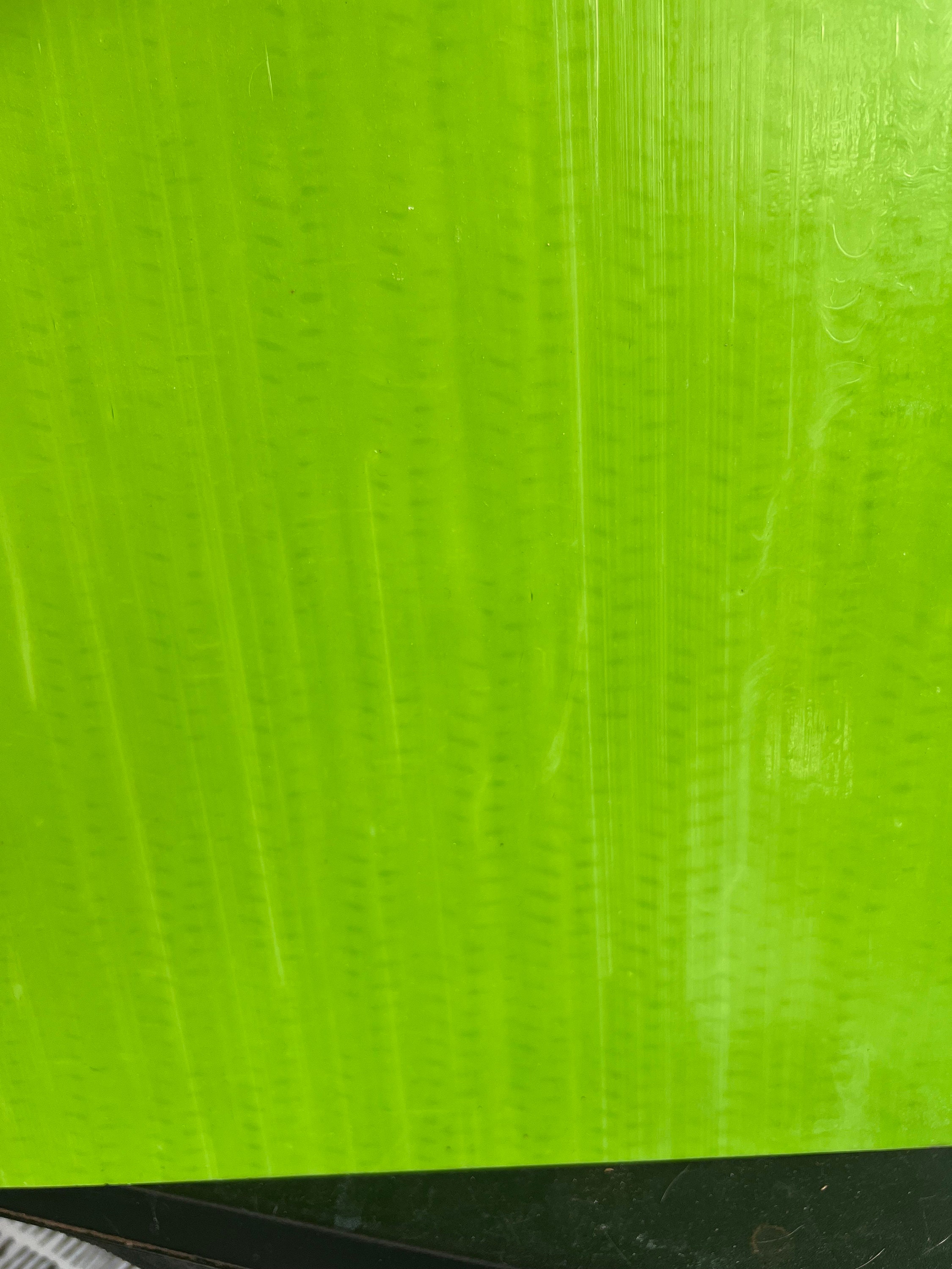 Vintage Lime Green Stained Glass Sheet Panel 90 COE With Slight