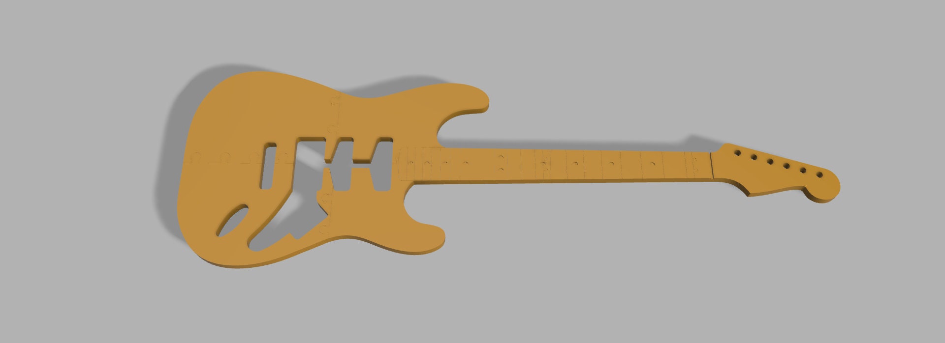 Stratocaster Router Template STL Files - Etsy