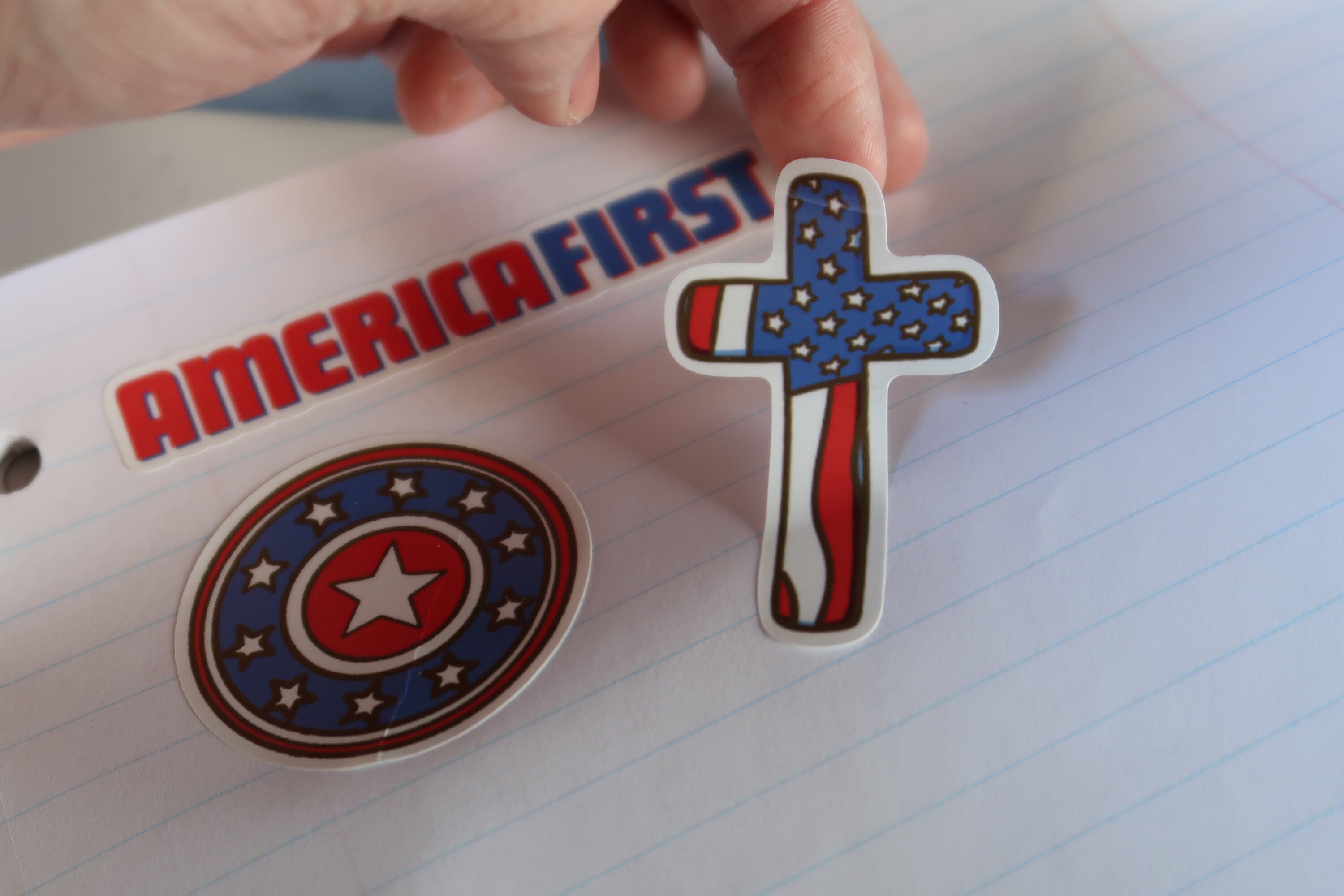 Republcian Sticker A4 Sticker Sheet Patriotic Decals Conservative Stickers Republican ...