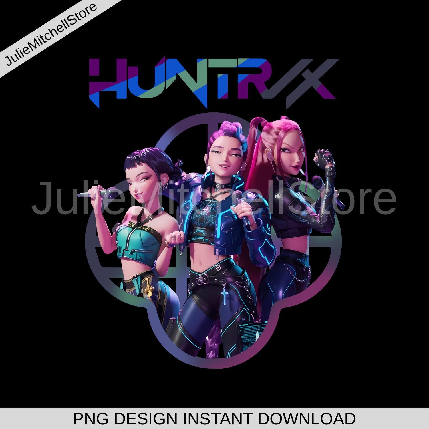 Huntrix Anime Virtual K-pop Girl Group Fans, Rumi Mira Zoey Idol PNG ...