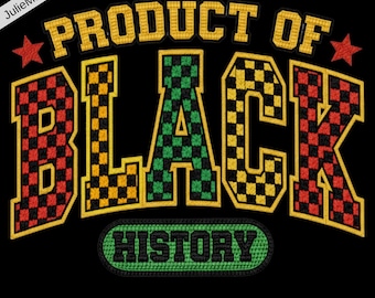 Kids Men Women Black History, Black History Month PNG, Product of Black History Design, African American Sublimation, Retro Checkered Print