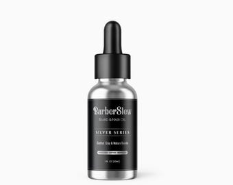 Barber Stew Silver Series Beard Oil – For Salt & Pepper and full Grey Beards