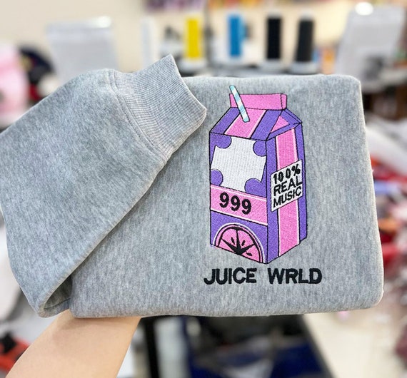 Juice Wrld Embroidered Hoodie; 999 WRLD Zip Sweat… - image 1