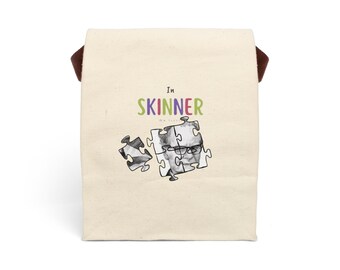 Skinner Lunch Bag With Strap, gift for school, psychologist lunch bag, gift for her him, students lunchbag