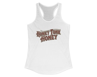 Honky Tonk Honey - Damlinne med racerback-motiv