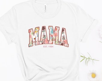 Custom Mama t-shirt, Gift for her, Mom Outfit, Pregnancy Announcement, Mothers Day Crewneck, Personalized Tee
