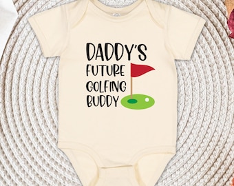 Daddy's Future Golfing Buddy Bodysuit, Baby Shower Gift, Baby Outfit, Baby Boy Onesie®, Toddler Outfit, Golfing Graphic Tee Fathers Day Gift
