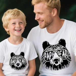 Chemise papa ours | T-shirt papa ours, chemise bébé ours papa, chemise fête des pères, chemises famille ours, cadeau nouveau papa, cadeau baby shower, chemise papa