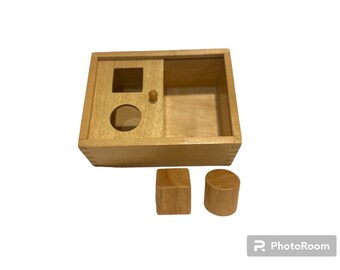 Montessori Peek-A-Boo Box With Shapes