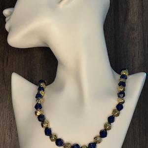 Natural Lapis Lazuli Gemstone Necklace