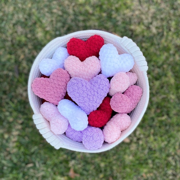 Crochet Pocket Heart Plush Stuffed (Multiple Colors)