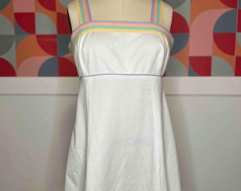 Vintage 70s Mod Blue & Green Optical Illusion Striped Dress / Vintage Mod  Green Striped Dress / Vintage Mod Blue Striped Polyester Dress - Etsy